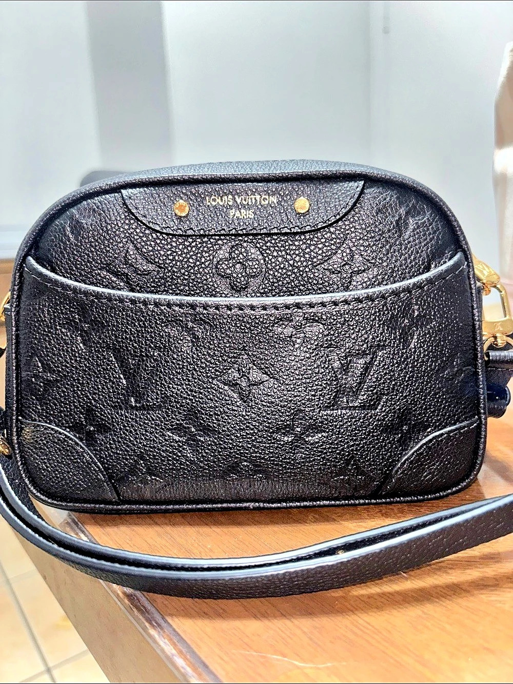 Louis Vuitton Tiny Camera Bag Black Crossbody Bag